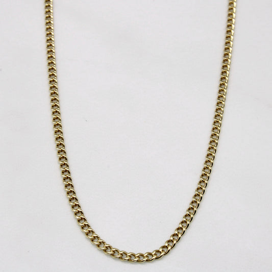10k Yellow Gold Curb Link Chain | 24 |