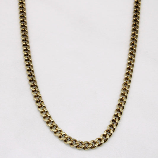 10k Yellow Gold Curb Link Chain | 21 |