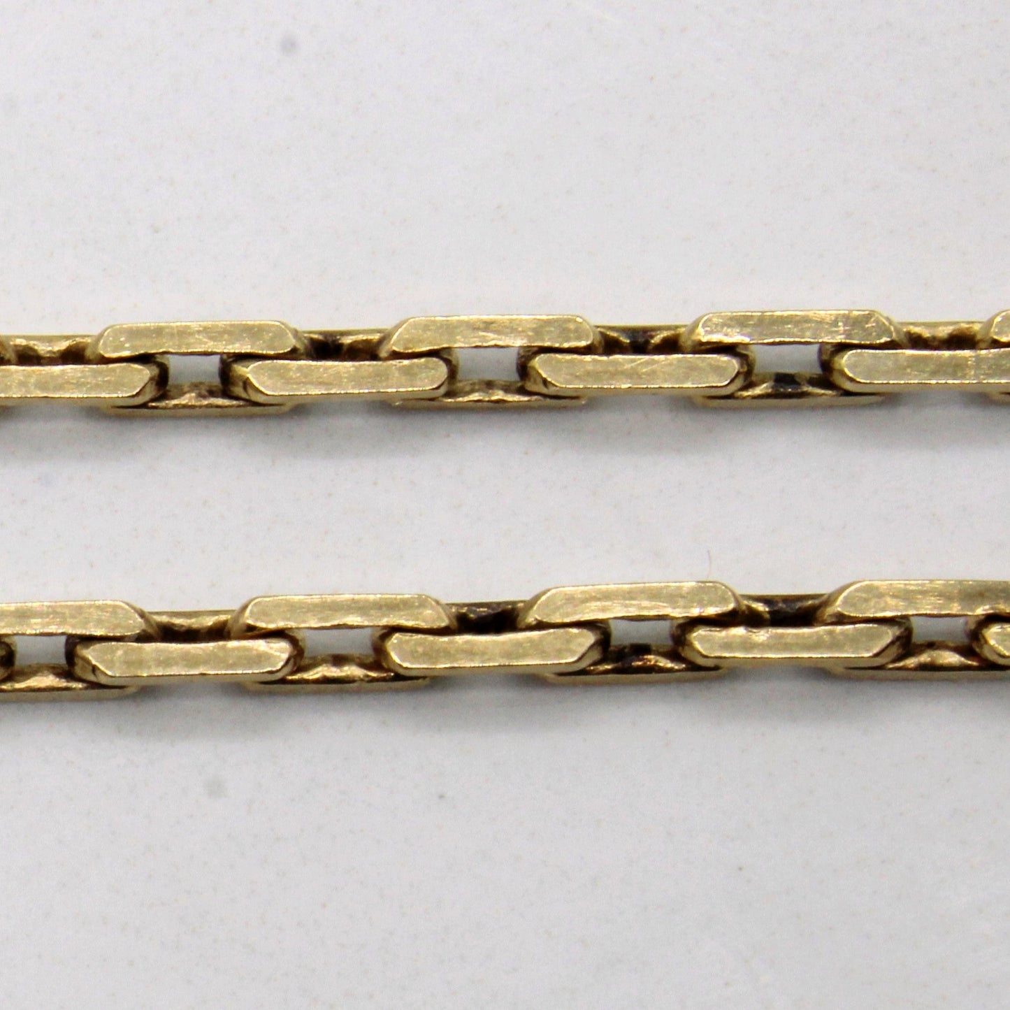10k Yellow Gold Elongated Box Chain | 19 |
