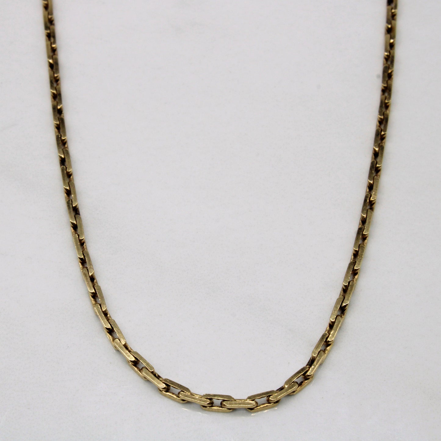 10k Yellow Gold Elongated Box Chain | 19 |