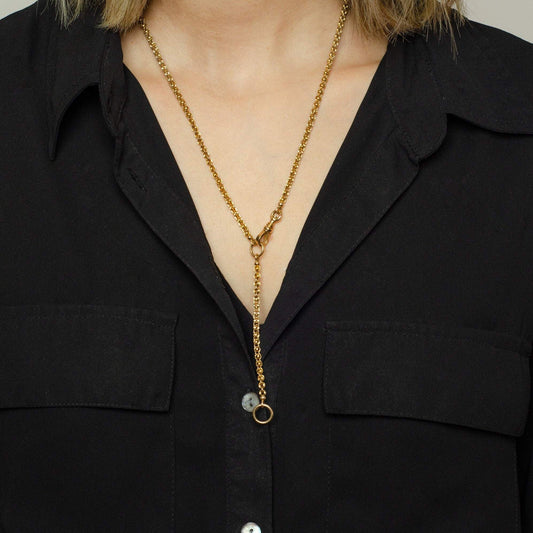 14k Gold Watch Chain Necklace | Antique Watch Chain