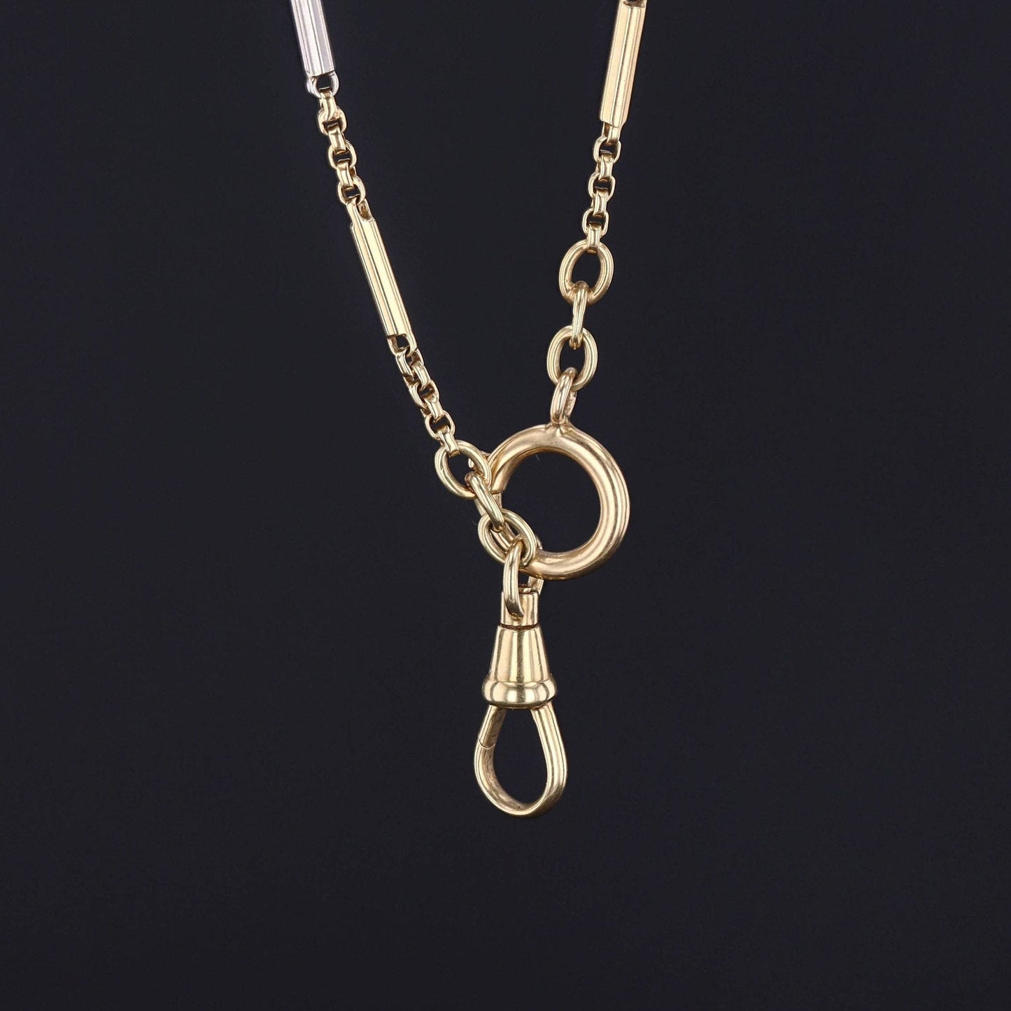 14k Gold Watch Chain Necklace | Vintage Watch Chain