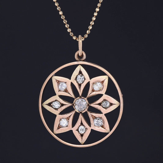14k Gold Diamond Pendant | Diamond Pendant
